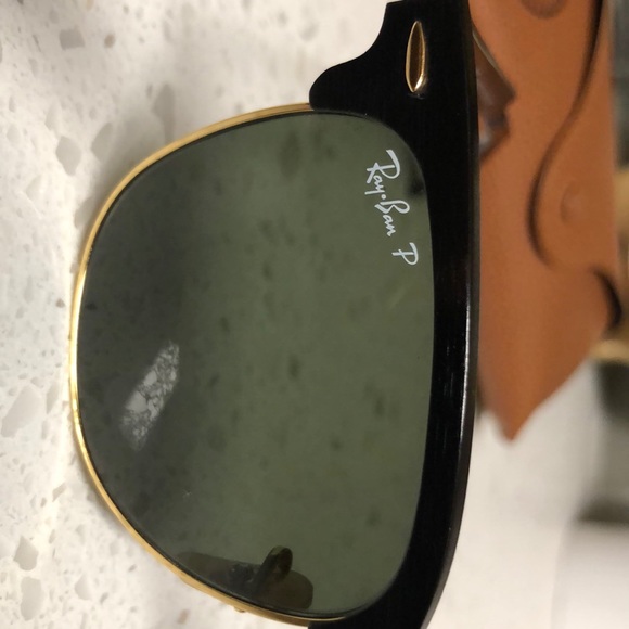 Ray Ban Club Master Polarized Black Sunglasses - Picture 2 of 7